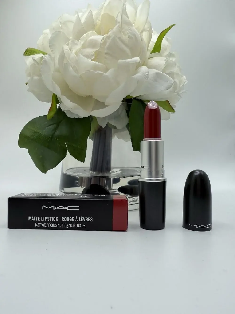 MAC Matte Lipstick 612 Russian Red 0.1oz/3g Full Size NIB